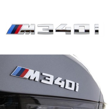 BMW M340i EMBLEMAT NAPIS ZNACZEK KLAPA TYŁ CHROM F30 F31 G20 G21 ///M 340i