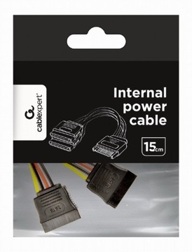 Кабель питания GEMBIRD 1x SATA - 2x SATA 0,15 м