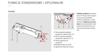 DORMA TS 92 B BASIC с пластиной и рейкой, серебристый