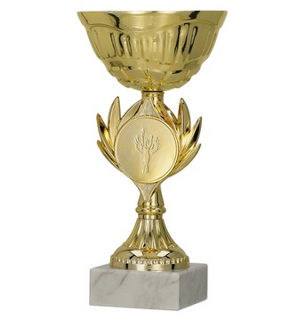 Puchar metalowy złoty 20.5cm