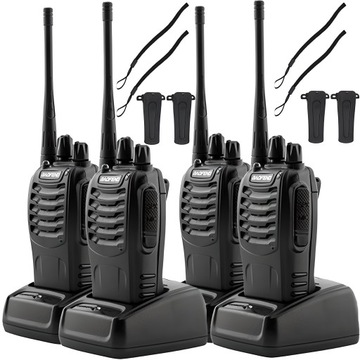 4X WALKIE TALKIE KRÓTKOFALÓWKI BAOFENG BF888S PMR