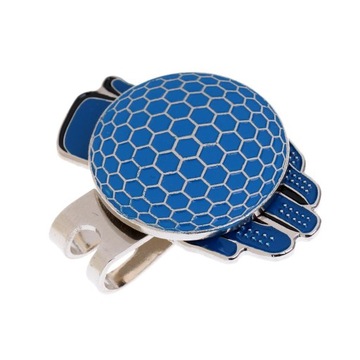 Козырек для шляпы, зажим и маркер для мяча для гольфа в форме алюминиевых перчаток для гольфа, набор из 3 шт.