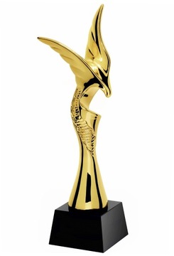 QRX004-G Statueta odlewana MODERN EAGLE w ozdobnym