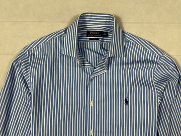 Ralph Lauren koszula men SlimFit blue logo 41 XL