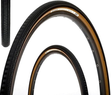 Opona zwijana PANARACER GravelKing SS 700 x 38C czarno-brązowa aramid