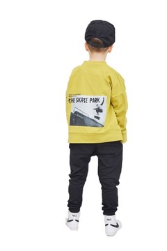 Bluza bomberka SKATE limonka All For Kids 140 146