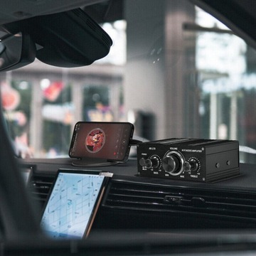 2-КАНАЛЬНЫЙ УСИЛИТЕЛЬ СТЕРЕОАУДИО С BLUETOOTH, ПОРТАТИВНОЕ FM-РАДИО ДЛЯ ДОМА