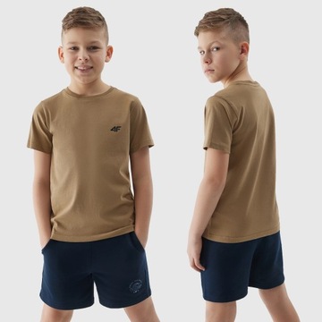 ФУТБОЛКА ДЛЯ МАЛЬЧИКОВ 4F ОДНОРОДНАЯ ДЕТСКАЯ ФУТБОЛКА BASIC SS24