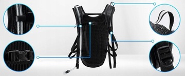 ROCKBROS сверхлегкий спортивный велосипедный рюкзак с набором бутылок для воды на 2 л.