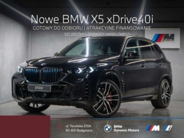 BMW X5 G05 SUV Facelifting 3.0 40i 381KM 2026 BMW X5 xDrive40i 381KM mHEV - Gotowy do Odbioru - Hak Holowniczy - Kamera