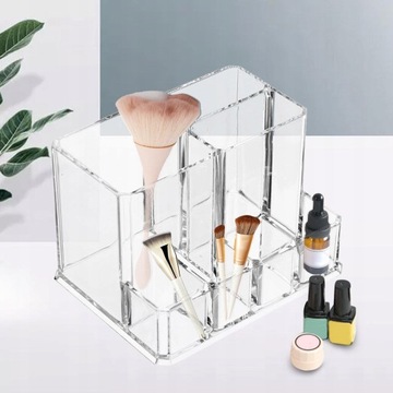 Держатель для кистей для макияжа с 7 отделениями.