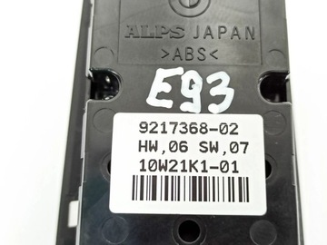 BMW 3 E92 E93 2010 PANEL ŘÍZENÍ PŘEPÍNAČE