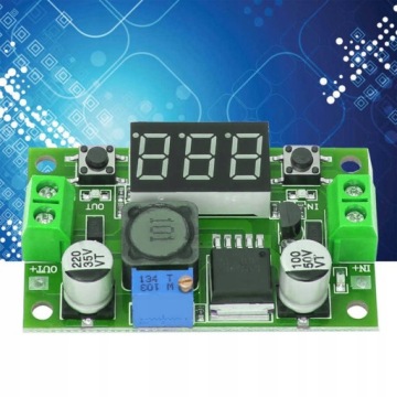 РЕГУЛЯТОР НАПРЯЖЕНИЯ ПРЕОБРАЗОВАТЕЛЬ LM2596 ВОЛЬТМЕТР