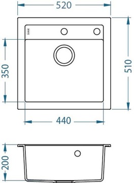 Мойка Alveus FORMIC 20 POP UP 4402091 черный