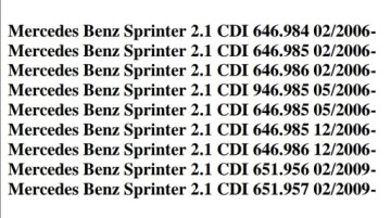 Mercedes Sprinter 2.2CDi DPF/FAP