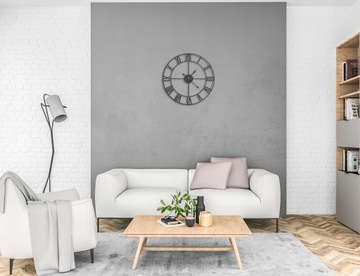 Настенные часы в стиле ретро - черные