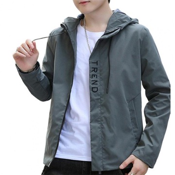 Spring Autumn Men Jacket Letter Long Sleeve Solid