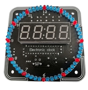 Электронные вращающиеся часы, 60 светодиодов, в корпусе DIY KIT.