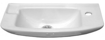 УЗКАЯ НАСТЕННАЯ РАКОВИНА, маленькая, 50x24 см, ПОДВЕСНАЯ