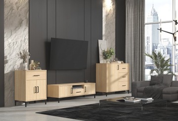 RTV ШКАФ ГОСТИНАЯ СПАЛЬНЯ ЛАМПЫ ДУБ СЛАВОНИЯ COMO RTV