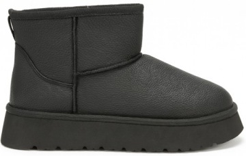 СНЕЖНЫЕ БОТИНКИ ЧЕРНЫЕ УТЕПЛЕННЫЕ БОТИНКИ НА ПЛАТФОРМЕ 38