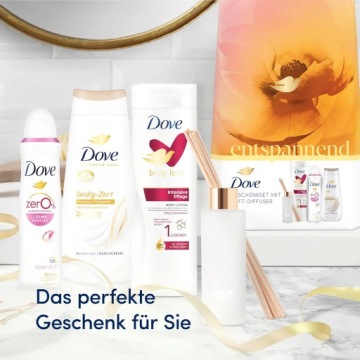 Dove, набор «Релаксирующий» с дезодорантом 150 мл, кремом против потливости + бальзамом «Love» + диффузором, набор A3 DE