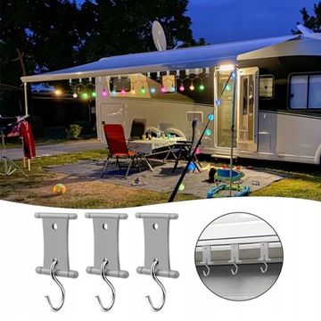 16 КРЮЧКОВ ДЛЯ КАМЕРЫ, ПРИЦЕПА НА ТЕНТАХ, 5-6 ММ, 7-8 ММ