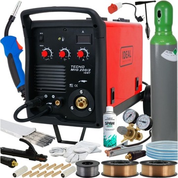 Spawarka MIG/MAG 230V/400V IDEAL TECNOMIG 200/2 MIGOMAT INWERTOROWA MMA