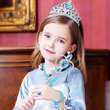 Костюм карнавального костюма для девушки Elsa Frozen 110-116 см.