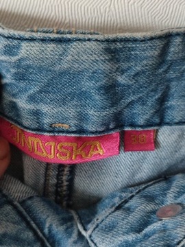 Spódnica jeansowa Indiska M 38 guziki przed kolano