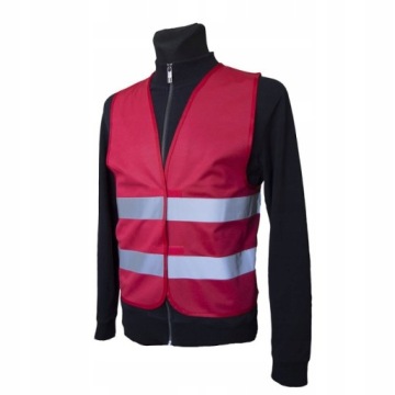 КРАСНЫЙ Светоотражающий жилет КРЮЧОК СИГНАЛИСТА