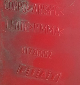 FIAT MULTIPLA FACELIFT SVĚTLO ZADNÍ PRAVÁ 51720552