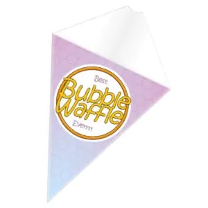 Rożki Gofry Bubble Waffle | Kolor Liliowe 25