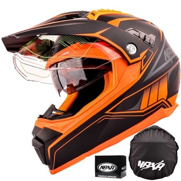 NAXA CO3/K Kask Motocyklowy Cross Quad MATOWY XXL