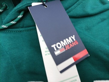 Tommy Jeans TJM SKATER TOMMY HOODIE, bluza męska, zielona, r.S