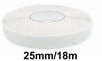 Лента противоскользящая бесцветная 25мм 18м предупреждающая разметка ЛЕСТНИЦА