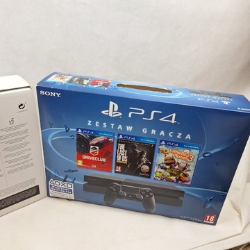 ОРИГИНАЛЬНАЯ КАРТОННАЯ КОРОБКА ДЛЯ КОНСОЛИ PS4 500 ГБ THE LAST OF US DRIVECLUB