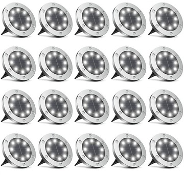 LAMPA SOLARNA LED OGRODOWA SOLARNE LAMPKI 20 szt