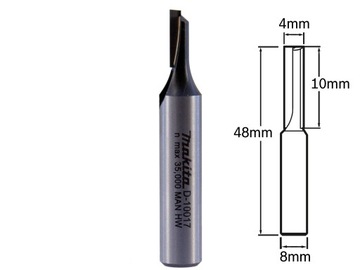 MAKITA frez prosty 4mm - trzpień 8mm