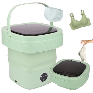 SKŁADANA PRALKA TURYSTYCZNA TURBINA 11L STERYLIZACJA NIEBIESKIM ŚWIATŁEM