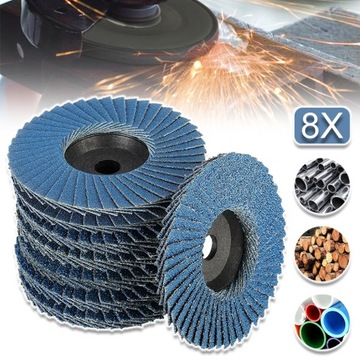 8X TARCZA LAMELKOWA ŚCIERNA LISTKOWA 76 MM DO SZLIFOWANIA DREWNA METALU