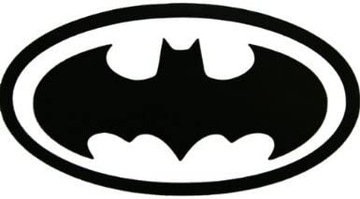 NAKLEJKA NA AUTO SZYBĘ BATMAN W OWALU