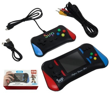 Mini konsola przenośna X7M do gier retro wyjście TV + PAD dla dwóch graczy