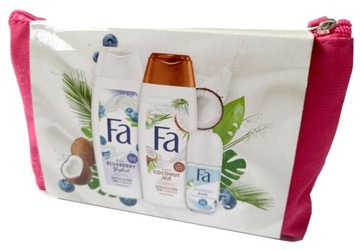 Zestaw kosmetyków FA do ciała 2 x żel, antyperspirant i kosmetyczka
