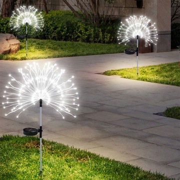 2x СОЛНЕЧНАЯ ЛАМПА ДЛЯ САДОВОГО УКРАШЕНИЯ ОДУВШИНКИ 150 LED