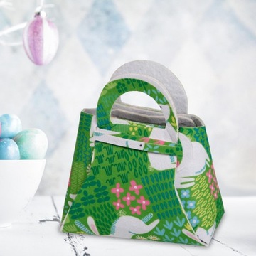 Пасхальные сумки для подарков для детей, зеленый