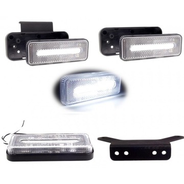 LAMPA OBRYSOWA BIAŁA PROSTOKĄTNA LED NEON OBRYS OBRYSÓWKI DO BUSA 12V 24V