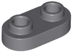 LEGO PŁYTKA 1X2 CIEMNOSZARA NR 35480 10 SZT