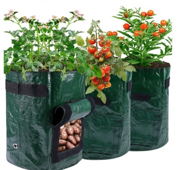ЦВЕТОЧНЫЙ ГОРШОК СУМКА ДЛЯ ВЫРАЩИВАНИЯ ОВОЩЕЙ ПОМИДОРОВ КАРТОФЕЛЬ МОРКОВЬ 20л