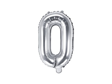Balon Foliowy Literka Srebrna O Alfabet 35cm